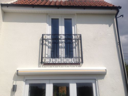 Wrought iron balcony