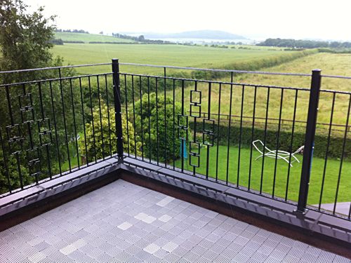 Wrought iron balcony