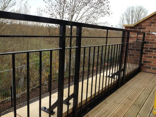 Wrought iron balcony