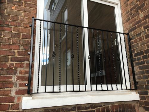 Wrought iron balcony